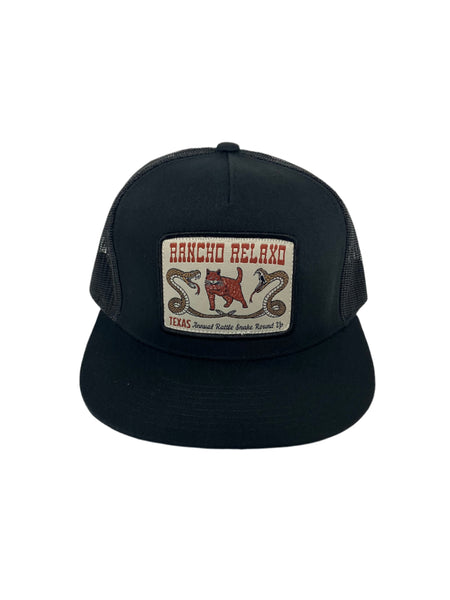 Rancho Relaxo Hat Co - 6006 Rattle Snake Black