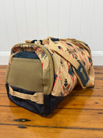 Hooey Competitor Duffle Bag - Tan/Navy Aztec