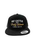 B Rural Co - Fat Cattle & Pretty Women Black/Gold Meshback