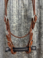 Leather Stitched Browband Headstall