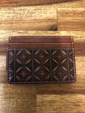 Justin Slim Card Wallet - Embossed