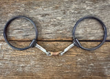 Dutton "R" O-Ring Snaffle Bit - Three Piece Dog Bone (R-19)
