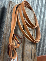 3/4” X  8’ Harness Leather Split Reins