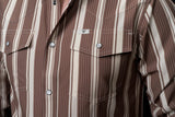 Ferrell - Pearl Snap Long Sleeve Shirt (The Atlas Brown)
