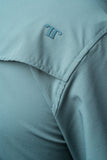 Ferrell - Pearl Snap Long Sleeve Shirt (Core Aqua)