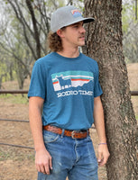 Dale Brisby - Sunset Rodeo Time Tee Teal