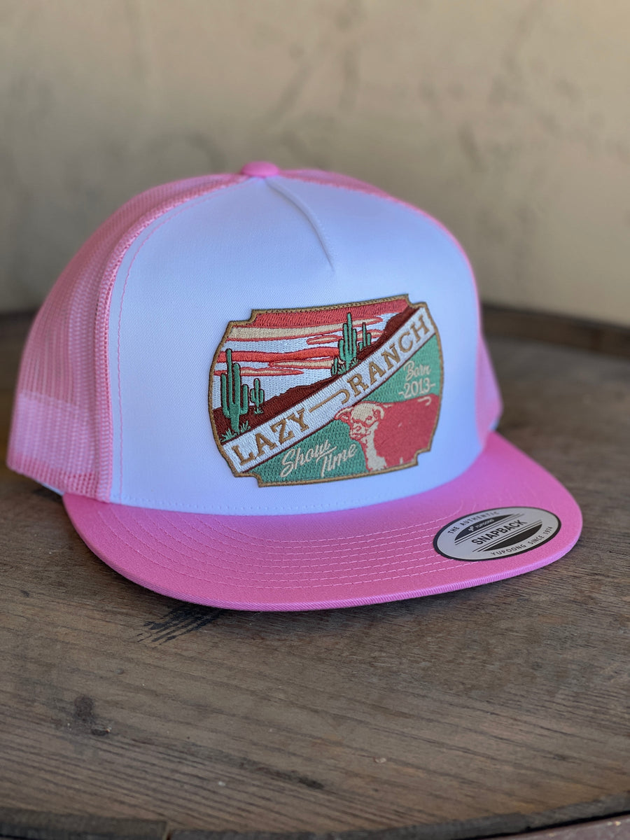 Lazy J Ranch Wear Cap - Pink & White Show Time – The Cowboy's Closet