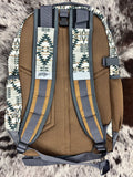 Hooey Ox Backpack Tan/Charcoal Aztec