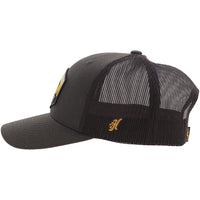 Hooey Punchy Cap - Brown/White & Orange Patch