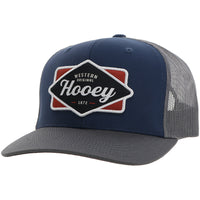 Hooey - Diamond Navy/Grey 6 Panel Trucker