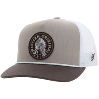 Hooey Quanah Cap - Brown/White Mesh