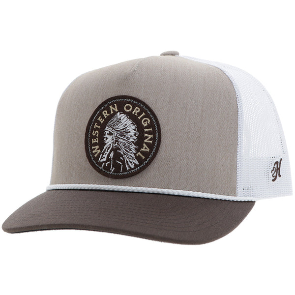Hooey Quanah Cap - Brown/White Mesh