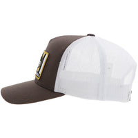 Hooey - Sudan Brown/White 5 Panel Cap