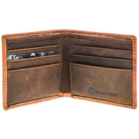 Hooey Phoenix Leather Wallet - Tan/Turquoise