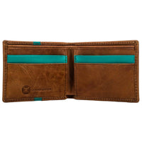Hooey Tonkawa Leather Wallet - Turquoise Aztec
