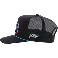 Hooey - Cactus Ropes Hat Black W/Pink/Blue