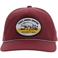 Hooey Habitat Cap - Piney Woods Rooter (Red)