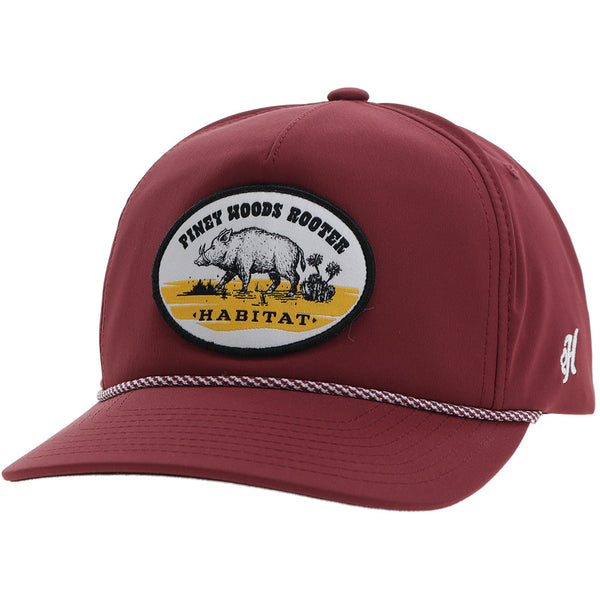 Hooey Habitat Cap - Piney Woods Rooter (Red)