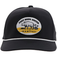 Hooey Habitat Cap - Piney Woods Rooter (Black)