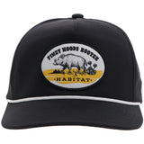 Hooey Habitat Cap - Piney Woods Rooter (Black)