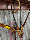 Sonnie Tack Set - Sunflower With Whipstitch