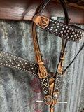 Vegas Tack Set -  Gator Print With Crystals