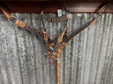Vegas Tack Set -  Gator Print With Crystals