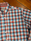 Cinch Men's Western Shirt - Blue & Red Check (MTW1106096)