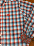 Cinch Men's Western Shirt - Blue & Red Check (MTW1106096)
