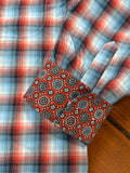 Cinch Men's Western Shirt - Blue & Red Check (MTW1106096)