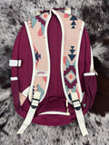Hooey Rockstar Backpack Cream Aztec