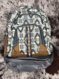 Hooey Ox Backpack Tan/Charcoal Aztec