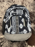 Hooey Ox Backpack Black/Grey Aztec