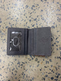 Men's Leather Wallet - Card Wallet with Brindle Cowhide