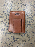 Men's Leather Wallet - Card Wallet with Brindle Cowhide