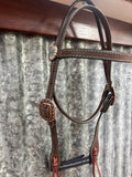 Double J Tack Set - Turquoise Buckstitch