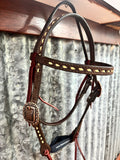 Double J Tack Set - Cream Buckstitch