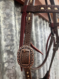 Double J Tack Set - Cream Buckstitch
