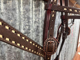 Double J Tack Set - Cream Buckstitch