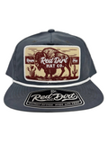 Red Dirt Hat Co Cap - Western Roamer Charcoal/White Rope