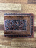Justin Bifold Wallet - Tooled Cowhide