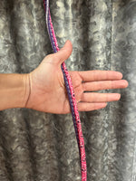 Nylon Contest Reins - Pink & Purple
