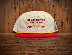 Slap Dicks Cattle Co - The Gramps Hat Red/Birch Gen 1