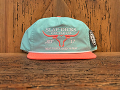Slap Dicks Cattle Co - The Gramps Hat Peach/Teal