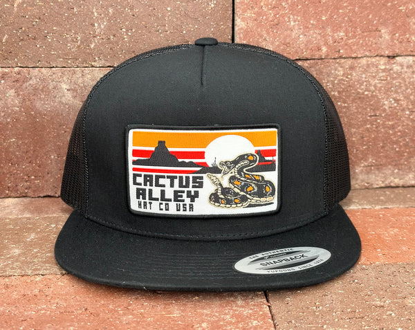 Cactus Alley Hat Co - Rattle Snake Black