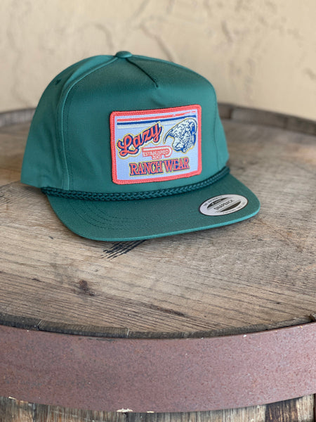 Lazy J Ranch Wear Cap - Green Rope Retro