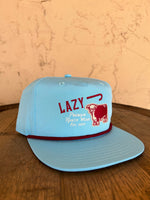 Lazy J Ranch Wear Cap - Carolina Blue Premium Ranch Rope