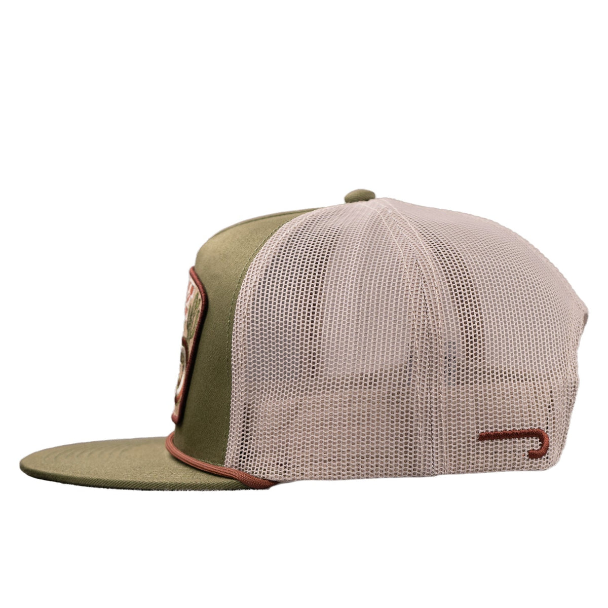 Lazy J Ranch Wear Cap - Brewster - Olive & White – The Cowboy's Closet