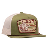 Lazy J Ranch Wear Cap - Brewster - Olive & White