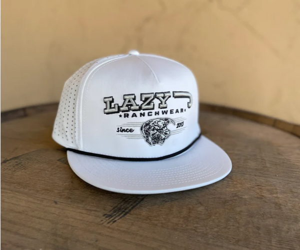 Lazy J Ranch Wear Cap - White Performance